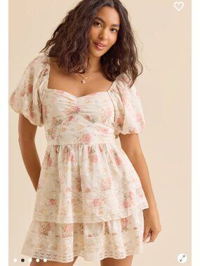 aderny patchwork floral mini dress hanna_noellee on LTK